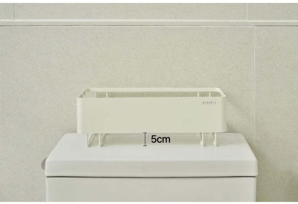 변기 물탱크 위에 놓은 한샘 S.O.K 변기바스켓 아래로 5cm 여유 공간이 표시된 상품 상세 이미지