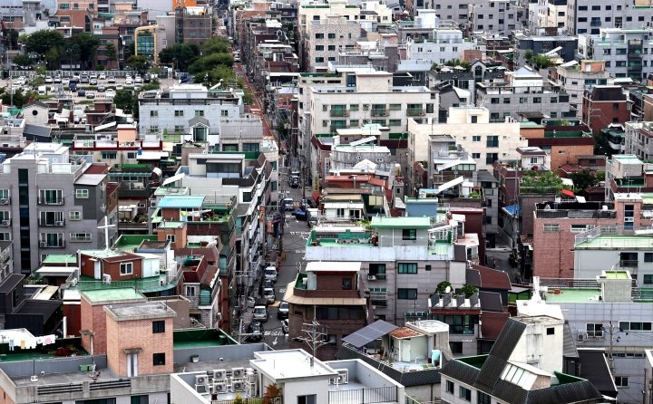 서울의 한 빌라 밀집 지역 전경